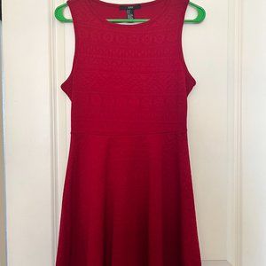 Fit and Flare Red Dress